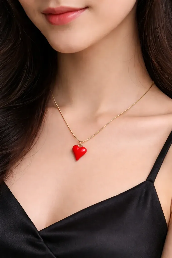 Korean Daily wear Heart Chain